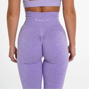NVGTN lilac scrunch leggings
